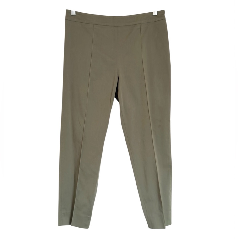 MaxMara Womens Olive Green Ankle Crop Trouser Pants